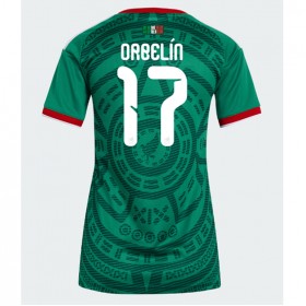 Mexiko Orbelin Pineda #17 Hemmakläder Dam VM 2026 Kortärmad